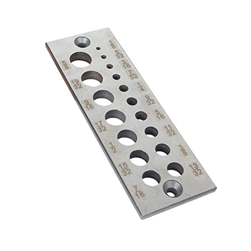 A2 Steel Dowel Plate, Steel Dowel Plate 17 Holes Dowel Maker Steel Plate with... - Picture 1 of 9