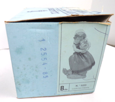 Vtg 1983 Retired Lladro #5223 Spring is Here Girl Flowers Pot