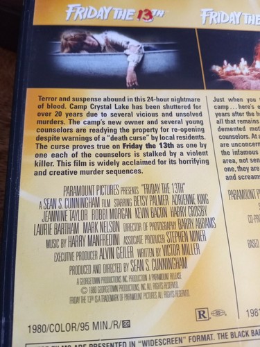 Friday the 13th/Friday the 13th: Part Two DVD Widescreen) Double Feature 1 disc - Picture 4 of 8
