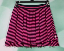 EUC Tommy Hilfiger Girls Pink  Blue Elastic Waist Flared 2 Pckt Skirt Size 8-10