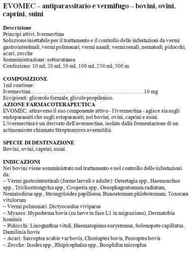 EVOMEC Plus -Antiparassitario per: bovini - Foto 2 di 6