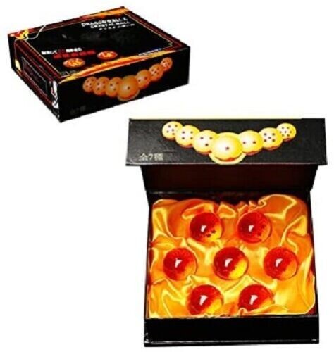 New 7pcs JP Anime DragonBall Z Stars Crystal Ball Collection Set with Gift Box - Picture 1 of 5