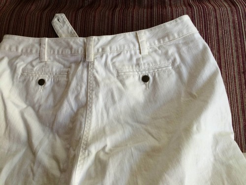 Size 14 Women Pants Ruby Rd. White Canvas Back And Front Pockets Cotton blend - Picture 12 of 12