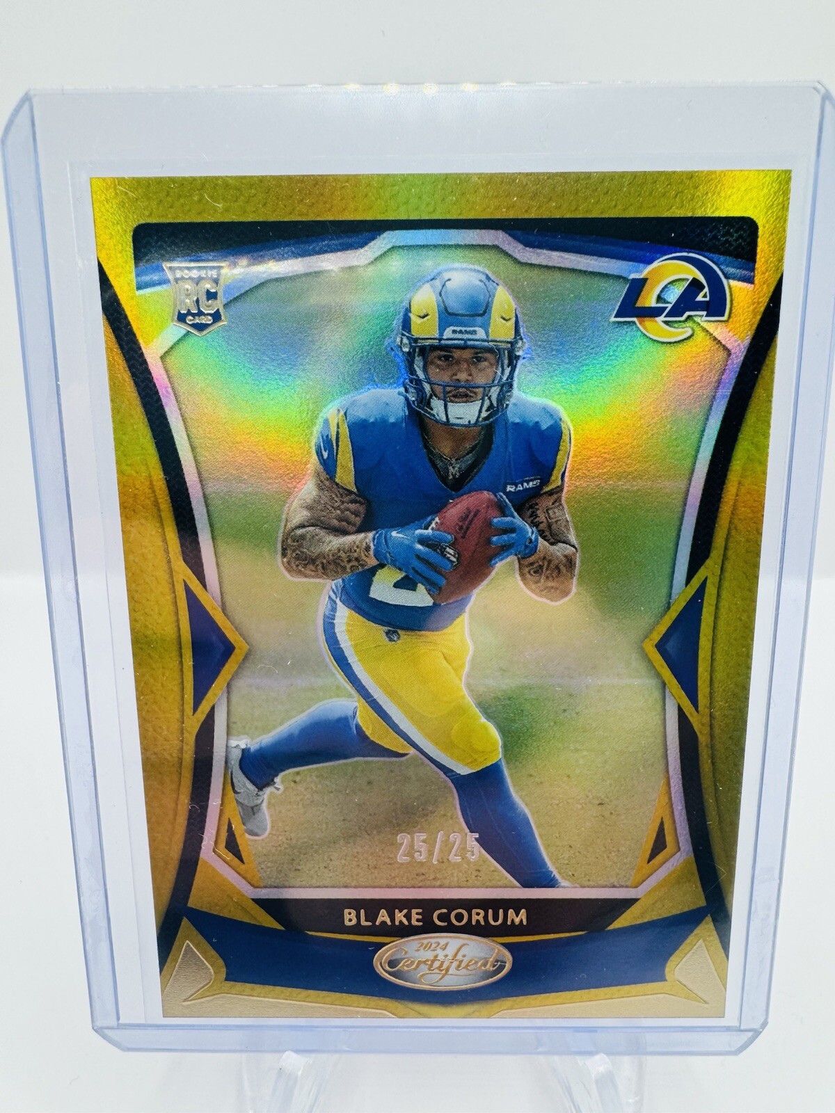 Blake Corum /25 Gold Certified 2024 Rams #160