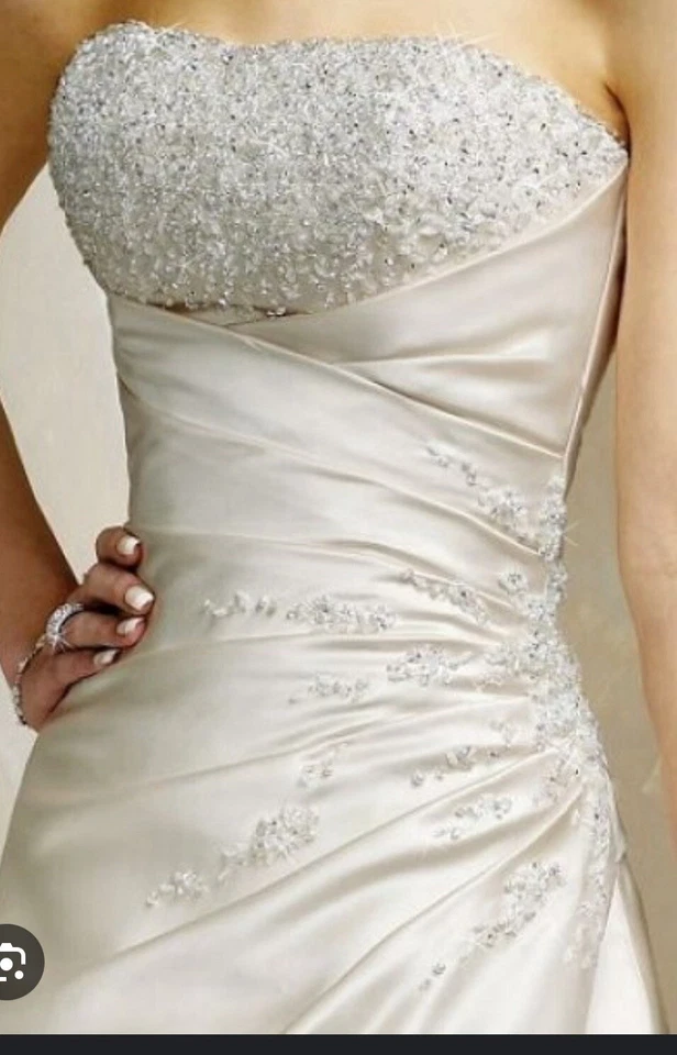 Maggie Sottero Wedding Gown, Adelaide A3157 Sz16 Beaded & Jeweled, Diamond White - Image 3 of 4