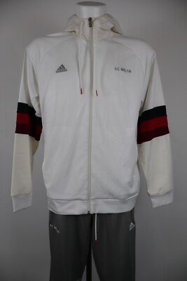 Adidas Ac Milan Complete Tracksuit Men Size L Vintage Sport