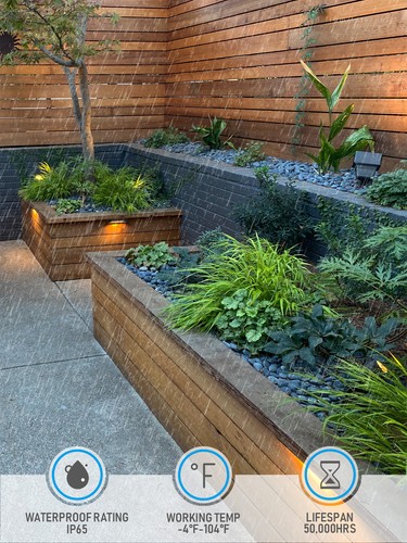 6 Pack 5CCT 8 Inch LED Low Voltage Step Lights, 12-24V AC/DC Deck Light - Picture 6 of 8