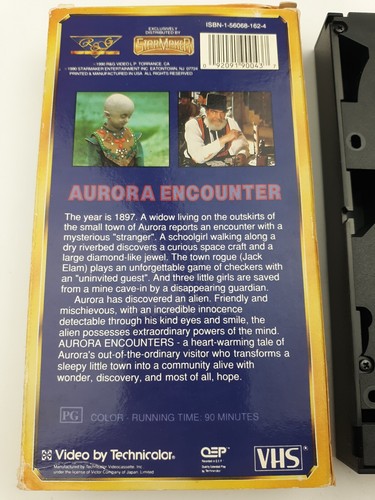 Vtg 1990 AURORA ENCOUNTER SciFi Vhs VCR Tape Movie Space Aliens - Imagen 3 de 3