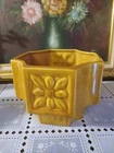 Vintage Haeger Pottery Golden Butterscotch Large 8" Octagon Planter #289
