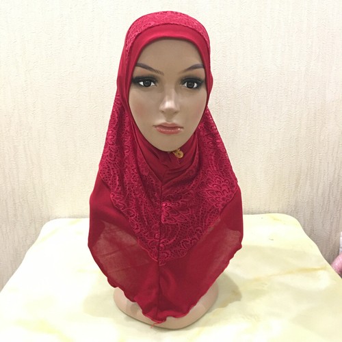Muslim Women Headscarf Shawl Scarf Hijab Wrap Headwear One Piece Amira Islamic - Photo 7/15