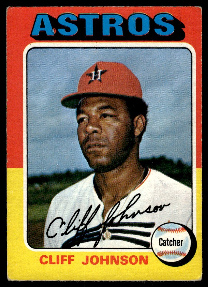 1975 O-Pee-Chee Cliff Johnson Rookie Houston Astros #143 R76