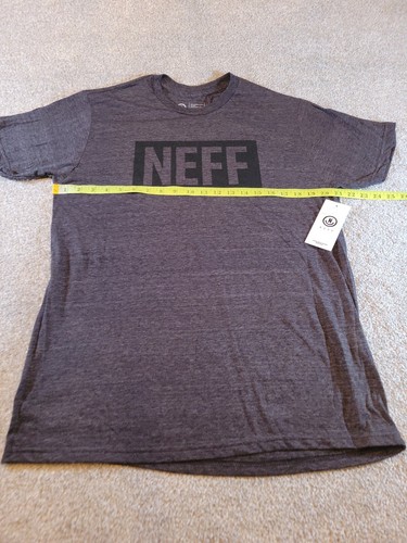Mens Neff T-Shirt Large Heather Grey Black Lettering Skater Streetwear NEW L - Picture 6 of 10