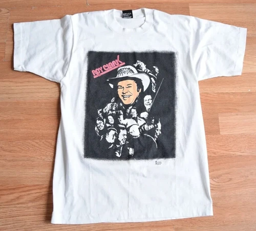 Rare Roy Clark Tour Shirt Tee S Country Buck Ow 1990s vintage concert t-shirt, vintage, single stitch, B+ condition
