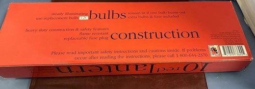 Mini Lantern Set 10 Light Set  7’ Seasonal Specialties LLC Indoor Only NIB - Bild 4 von 4