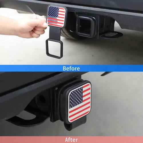 Trailer Hook Dust Plug Square Mouth Silicone Cover Kit For Toyota Tundra 22-23 - Picture 8 of 11