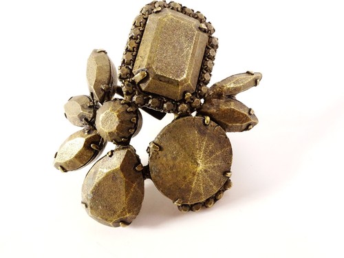 Anillo JOOMI LIM para mujer bonito bisutería talla 8 nuevo sin etiquetas 188 latón - Imagen 2 de 6