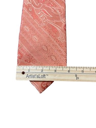 NWT Tasso ELBA Men's Tie 100% Silk Striped Paisley All Over Handmade - Picture 5 of 7