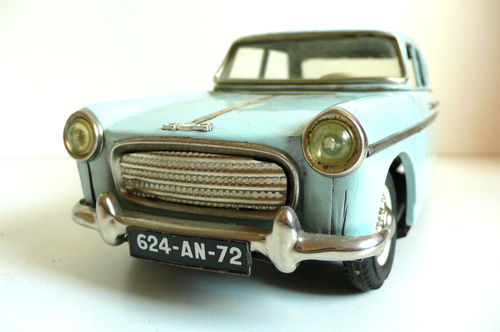 JOUSTRA PEUGEOT 404 "GRAND LUXE" TÔLE Lg 30 cm BEL ÉTAT NON TESTÉE 1961 - Imagen 4 de 10