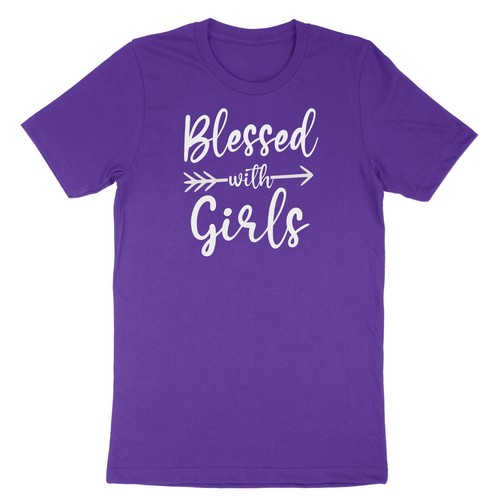 Blessed Shirt Simply Blessed T-Shirt Mädchen Mama Tee Geschenk Print Blessed with Girls - Bild 9 von 20