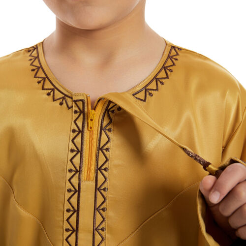 Jubbah Jubba Thobe Thoab Saudi Boys Kids Robe Daffah Dishdasha Arabian School - Picture 7 of 60