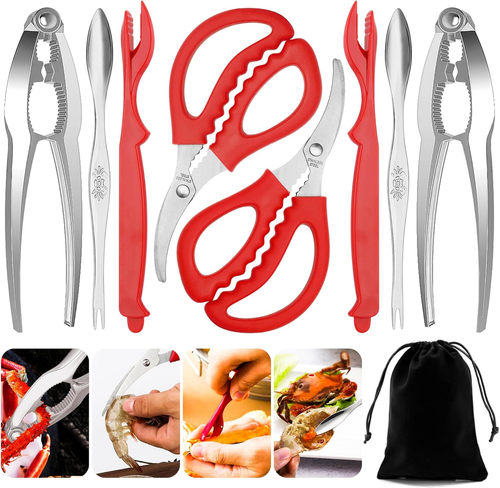 Crab Crackers and Tools Multifunctional Leg Efficient Lobster Sturdy Seafood Set - Picture 11 of 11