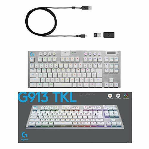 Logitech G Logitech G Gaming Keyboard Tenkeyless Wireless G913 TKL White  Thin GL