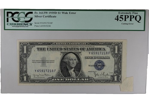 VINTAGE 1981 $1 US CURRENCY RARE MISALIGNED ERROR CUTS | eBay