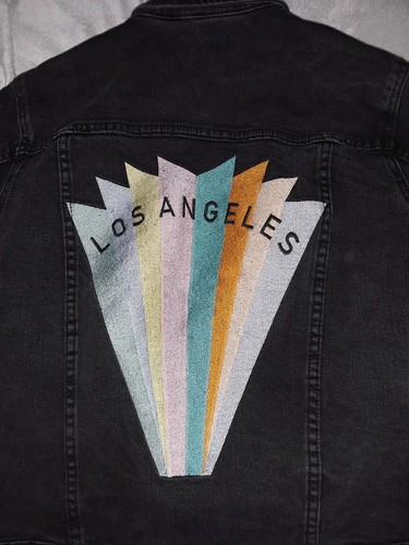 Vintage PacSun Denim Jacket LOS ANGELES Embroidere