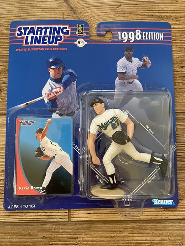 1998 & 1999 Starting Lineup KEVIN BROWN Baseball Figures & Cards MLB SLU NEW - Picture 2 of 16