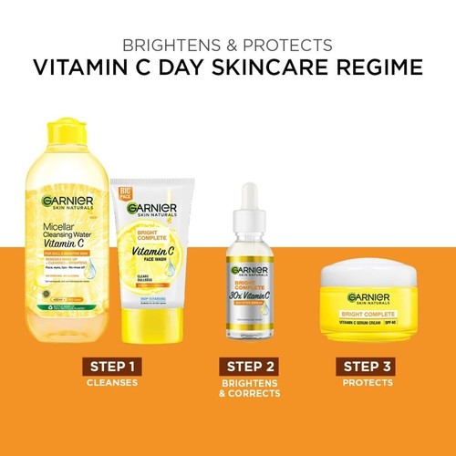 Garnier Skin Naturals Face Serum Bright Complete Vitamin C Booster 50ml / FS - Picture 7 of 8