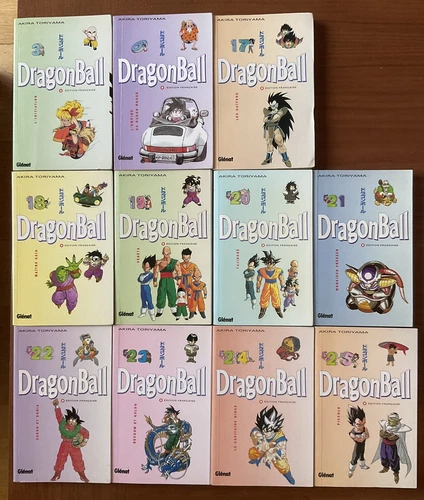 Manga Dragon ball Tomes 3-6-17-18-19-20-21-22-23-24-25 FR Edition Glénat