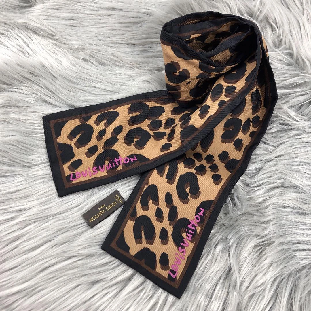 Louis Vuitton Cheetah Print Scarf