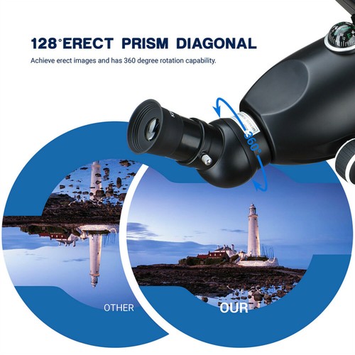 Astronomical Observer Telescope 80mm 400X Refractor with Backpack - Picture 4 of 10