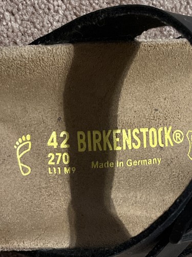 Birkenstock Mayari Birko-Flor Zapato Sandalia 42 Negro Unisex Mujeres 11 Hombres 9 - Imagen 2 de 9