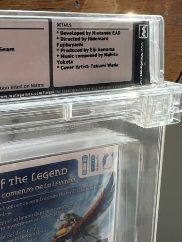 WATA GRADED 9.4 A++ THE LEGEND OF ZELDA SKYWARD SWORD NINTENDO Wii VIDEO GAME - Picture 6 of 9