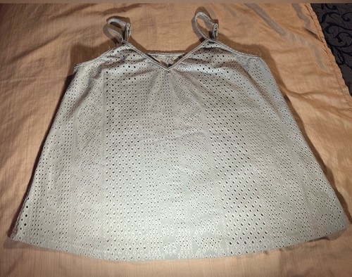 Camiseta sin mangas SHEIN CURVE Baby Blue correa de espagueti camisola OJALES Plus 1XL Verano - Imagen 6 de 6