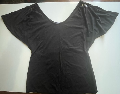 Grace Rundhals Stretch Top Gr. Small Schwarz Pullover - Bild 12 von 12