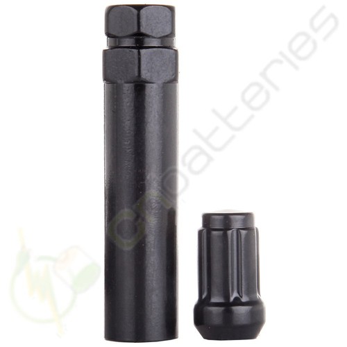 23 Set Black + 2 Key Spline Lug Nuts 1/2"- 20 Fits Jeep Cherokee TJ Wrangler - Picture 4 of 8