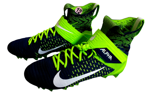 Nike Alpha Menace Elite 2 Flyknit Football Cleats Seattle Seahawks BV2077 400 - Picture 8 of 9