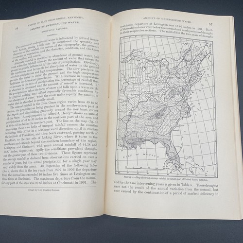 Water resources of the bluegrass region KY by George Charlton Matson 1909 w/MAP - Picture 7 of 10