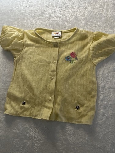Baby Schlafwäsche 2-teilig Pyjama Größe 18-24 Monate Carter gelb Kurzarm - Bild 2 von 4