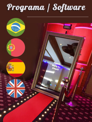 Software für Magic Mirror Booth - Animationen Spiele Emojis Signatur App Programm