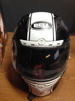 Bell PS STAR Rally Matte Black /White Helmet. Size MEDIUM.. SNELL 