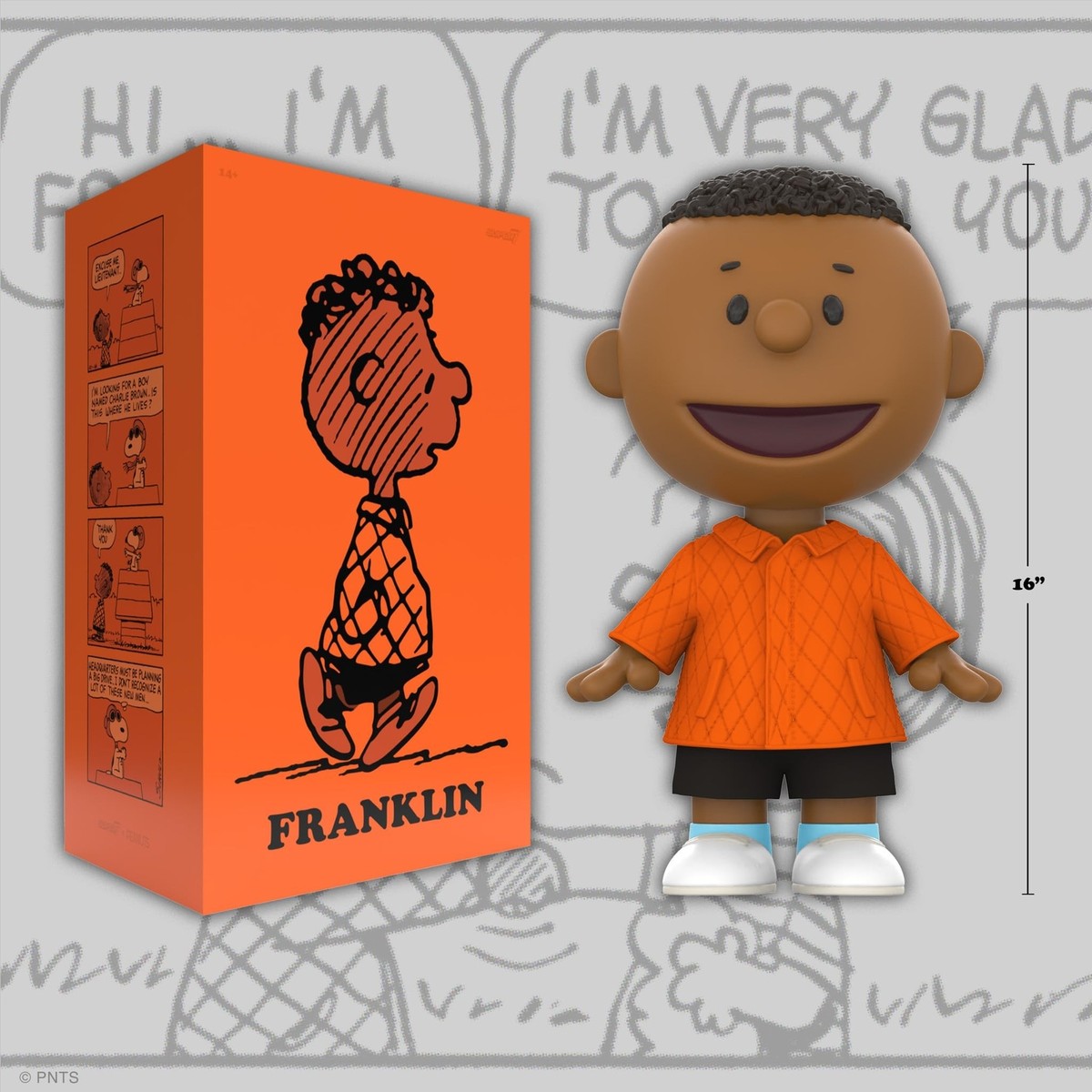 Super7 Supersize Peanuts Franklin with Jacket - 16