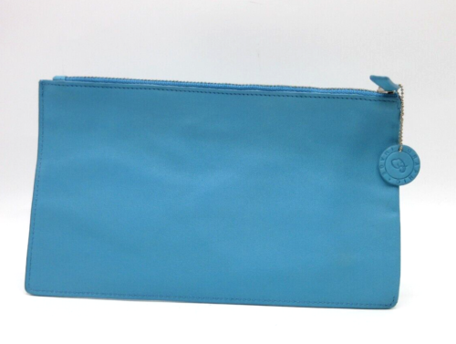 Bolsa para imágenes gráficas de cuero pequeña 8x5" cremallera superior accesorio tarjetas de cosméticos Turq - Imagen 3 de 8