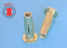 TOPSN420-L, Steel Plusnut Pre-bulbed 0.625x0.384x1.26-1/4-20 Yellow Zinc - 10pcs