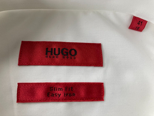 Chemise blanche HUGO BOSS Homme (Taille 41) White Shirt Men Size 41 (L/XL) - Bild 5 von 7