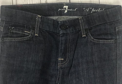 7 FOR ALL MANKIND Damen Jeans "A" Pocket Denim Größe 26 rosa Verzierung - Bild 6 von 8