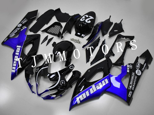 For GSXR1000 2005 2006 Blue Black Jordan ABS Injection Mold Bodywork Fairing Kit - Imagen 1 de 9