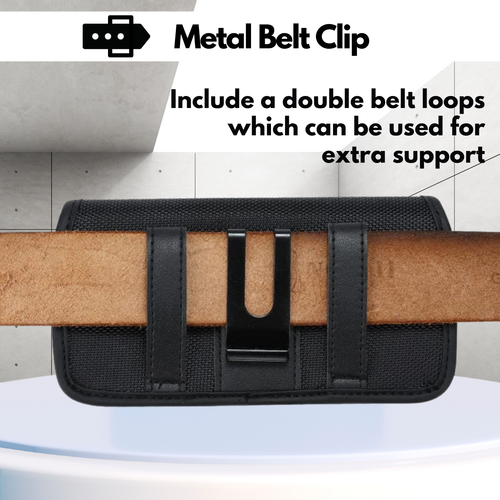 Pouch Holster Case Belt Clip for TCL 20s, TCL 20 XE, TCL 30 V 5G, TCL 30 XE 5G - Picture 5 of 8